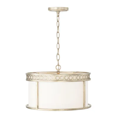 Абажур Capital Lighting Drum Shade — 243141WG — Полузаподлицо с четырьмя светильниками — Isabella — Зимнее золото в продаже у Filament Lighting картинки