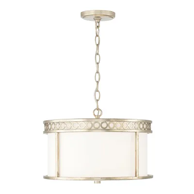 Абажур Capital Lighting Drum Shade — 243141WG — Полузаподлицо с четырьмя светильниками — Isabella — Зимнее золото в продаже у Filament Lighting картинки