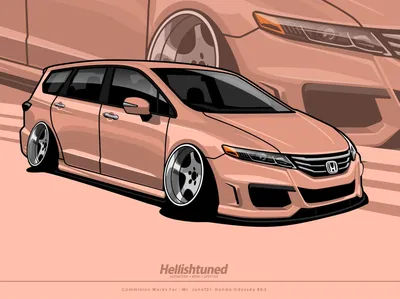 Honda Odyssey RB3 от Satria Ivan на Dribbble картинки