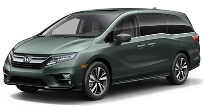 Автомобиль минивэн Honda Odyssey, 2018 года на белом фоне Обои для рабочего стола 1024x768 картинки