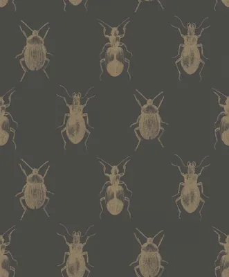 Фотографии Beetle Bugs черное золото Глянец Rasch Textil 289519 картинки