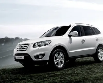 Белый Hyundai Santa Fe Обои для рабочего стола 1280x1024 картинки