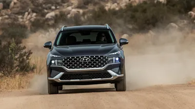 Hyundai Santa Fe USA Version 2021. Обои на рабочий стол. 1920x1080 картинки