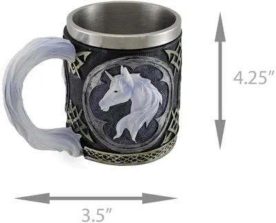 Кружка с чашкой кофе из племени белого единорога для питья Tankard: Amazon.co.uk: Home \ u0026 Kitchen картинки