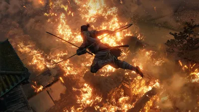 Скачать обои Sekiro Shadows Die Twice And Fire картинки