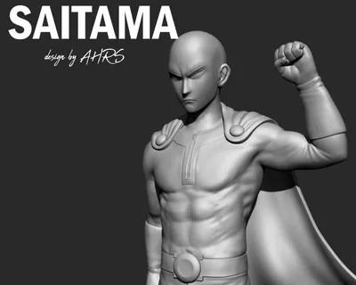 STL-Datei One Punch Man - Сайтама 3D-Druckmodell・Дизайн для 3D-Druck Zum Herunterladen・Культы картинки