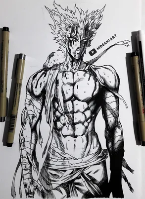 One Punch Man Рисование красивого изображения - Навык рисования картинки