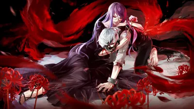 Rize Kamishiro And Kaneki Ken Tokyo Ghoul Live Wallpaper - MoeWalls картинки