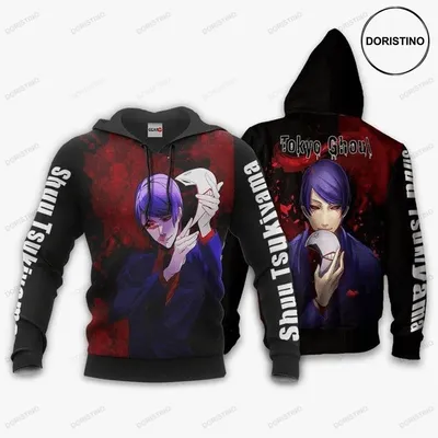 Tokyo Ghoul Shuu Tsukiyama Anime Manga Awesome 3D Hoodie картинки