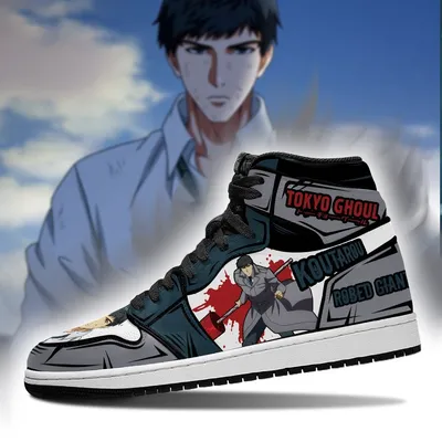 Tokyo Ghoul Koutarou Amon Jordan Sneakers No.1 - Tokyo Ghoul Merch Store картинки