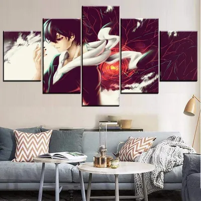QZGRQ 5 Canvas Printed Pictures Anime Tokyo Ghul Ayato Kirishima Painting  Home Decor Poster Pop Wall Art Living Room : Amazon.de: Home \u0026 Kitchen картинки