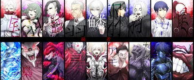 Arata Kirishima Eto Yoshimura Ken Kaneki Koutarou Amon Noro Tokyo Ghoul  Seidou Takizawa Tatara Tokyo Wallpaper - Resolution:3770x1559 - ID:1117378  - wallha.com картинки