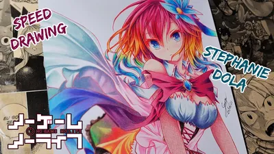 Speed ​​Drawing — Stephanie Dola (No Game No Life) — YouTube картинки