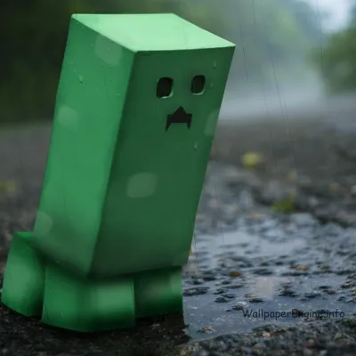 Живые обои Minecraft Creeper In Rain Animated 1080p - Wallpaper Engine картинки