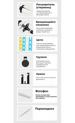 Белый виниловый фон для фото 2×3 м на трубе GALE Crossbar W1 + настенное  потолочное крепление - Інтернет-магазин devicity | Аксесуари для фото та  відео картинки