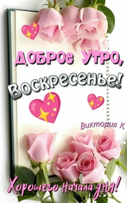 Доброе утро, Воскресенье! | Красивые розы, Доброе утро, Открытки картинки