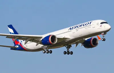 Обои Самолет, Лайнер, Аэрофлот, Посадка, Airbus, Aeroflot, Airbus A350-900,  Шасси, Пассажирский самолёт, Airbus A350 XWB картинки на рабочий стол,  раздел авиация - скачать картинки