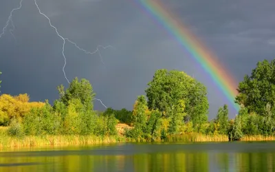 Фото радуги в небе - Природа - Картинки для рабочего стола - Мои картинки картинки