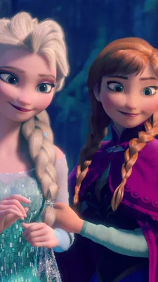 Холодное сердце Elsa and Anna phone Обои - Эльза и Анна фото (39340019) -  Fanpop картинки