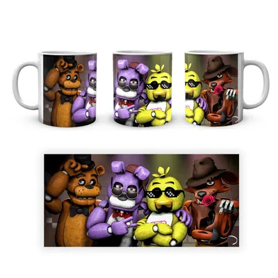 ᐉ Чашка Five Nights At Freddys Пять ночей с Фредди Аниматроники в костюмах  FN.02.390 картинки