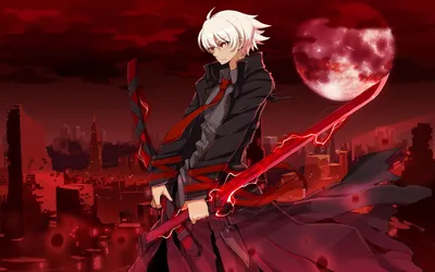 Обои coat, ножны, blondes, swords, аниме мальчики, красные глаза, оружие,  видео-игры, anime boys, Moon, tie, пальто, Луна, video games, короткие  волосы, cities, wind, мечи, Soul рабочий, ribbons, clouds, ветер, red eyes,  блондинки, картинки