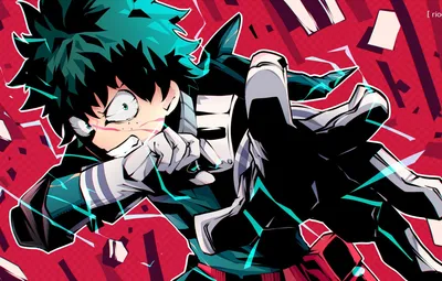 Обои аниме, арт, парень, Boku No Hero Academia, Изуку, Моя геройская  акадеимя картинки на рабочий стол, раздел сёнэн - скачать картинки