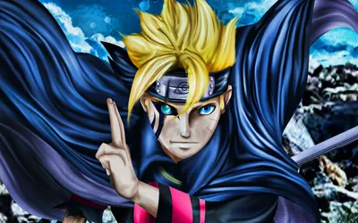 Скачать обои Boruto Uzumaki, 3D art, Naruto characters, protagonist, Sharingan, Naruto, manga, Uzumaki Boruto, samurai, Boruto Uzumaki Naruto для монитора с разрешением 2880x1800. картинки