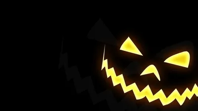 Картинка halloween, улыбка, чёрный фон, хэллоуин, тыква 1280x720 скачать  обои на рабочий стол бесплатно, фото 134506 картинки