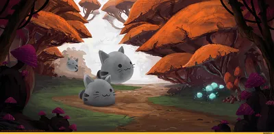 Полосатые слаймы в грибном лесу. / Игровой арт (game art) :: Slime Rancher  :: AntonKurbatov :: Игры / картинки, гифки, прикольные комиксы, интересные  статьи по теме. картинки