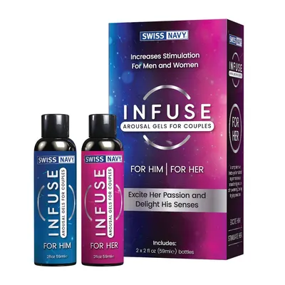 ᐉ Возбуждающие гели для пар Swiss Navy Infuse Arousal Gels for Couples 2х59  мл (8237330) картинки