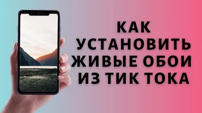 Как поставить живые обои из Тик Тока - YouTube картинки