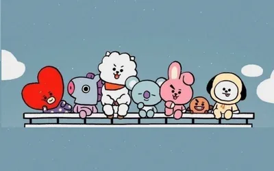 обои BT21 на компьютер | Обои, Обои для нотбука, Обои для компьютера картинки