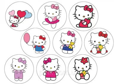 Купить Вафельная картинка Hello Kitty / Хелло Китти 5, цена 27 грн —  Prom.ua (ID#953877986) картинки