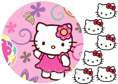 Купить Вафельная картинка Hello Kitty / Хелло китти в Днепре от компании  \ картинки