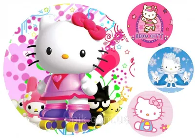 Купить Вафельная картинка Hello Kitty / Хелло Китти 9, цена 27 грн —  Prom.ua (ID#953877990) картинки