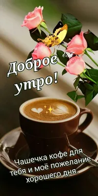 Доброе утро! Кофе для тебя! 🌹☕🌹 | Доброе утро, Смешные таблички, Открытки картинки