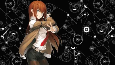 Makise Kurisu Cute Genius Girl Steins Gate Живые Обои - Живые Обои для Рабочего Стола картинки