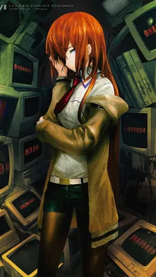 Steins Gate Makise Kurisu Anime Girls Redhead Обои - Разрешение:1080x1920 - ID:1345815 - wallha.com картинки