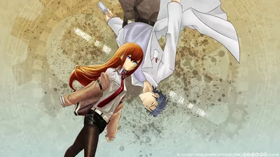 Аниме, аниме девушки, Steins;Gate, Makise Kurisu, Okabe Rintarou Wallpapers HD / Обои для рабочего стола и мобильного телефона картинки