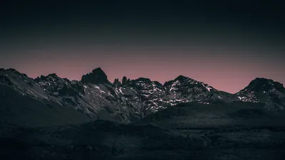 Скачать 1920x1080 горы, пейзаж, сумерки, вечер, небо, фиолетовый обои,  картинки full hd, hdtv, fhd, 1080p картинки