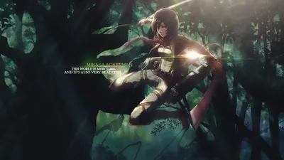 Обои Shingeki No Kyojin, Mikasa Ackerman, Anime, Anime Girls HD / Обои для рабочего стола и мобильного телефона картинки