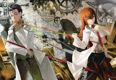 Steins;Gate, Okabe Rintarou, Makise Kurisu, Anime HD Wallpapers / Desktop and Mobile Images \ u0026 Photos картинки