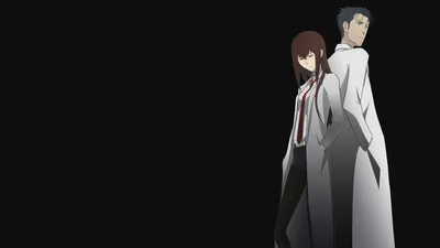 Аниме, Steins;Gate, Makise Kurisu, Okabe Rintarou Обои HD / Обои для рабочего стола и мобильного телефона картинки