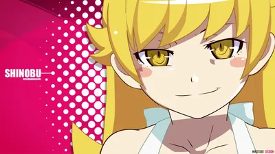 Обои Monogatari Series, Oshino Shinobu, Anime, Anime Girls HD / Обои для рабочего стола и мобильного телефона картинки