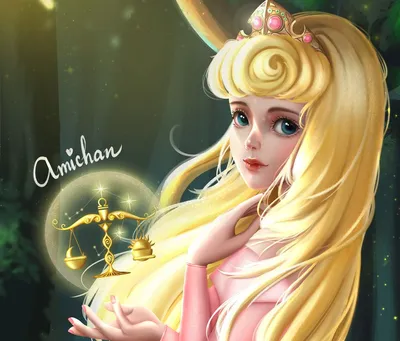 Обои на рабочий стол Princess Aurora / принцесса Аврора со знаком зодиака,  обои для рабочего стола, скачать обои, обои бесплатно картинки