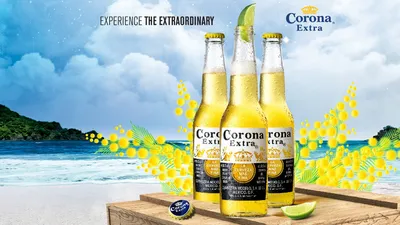 Реклама пива Corona - обои для рабочего стола, картинки, фото картинки