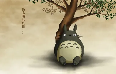 Обои сидит, мой сосед тоторо, tonari no totoro картинки на рабочий стол,  раздел кодомо - скачать картинки