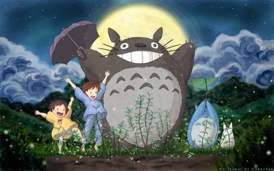 Хаяо Миядзаки, кино, Тоторо, Мой сосед Тоторо, Studio Ghibli - скачать  бесплатные обои / oboi7.com картинки