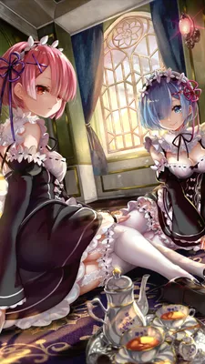 323836 Ram, Rem, Re: Zero, Anime, Girls, Maid, 4k - Rare Gallery HD Wallpapers картинки