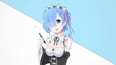 Скачать обои Rem, 4k, manga, anime character, Re Zero для монитора с разрешением 3840x2400. Высококачественные обои HD картинки картинки